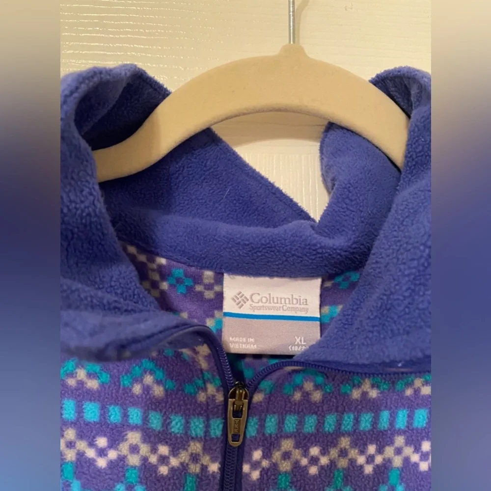Girls Columbia Quarter Zip Fleece